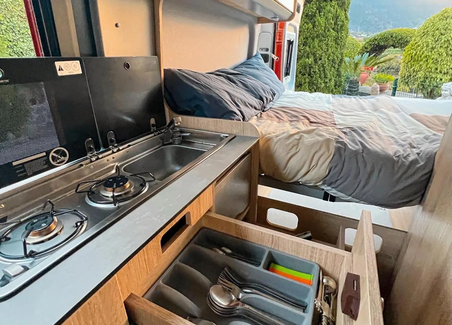 Furgoneta Camper Canarias 푸에르토 드 라 크루즈 캠프장